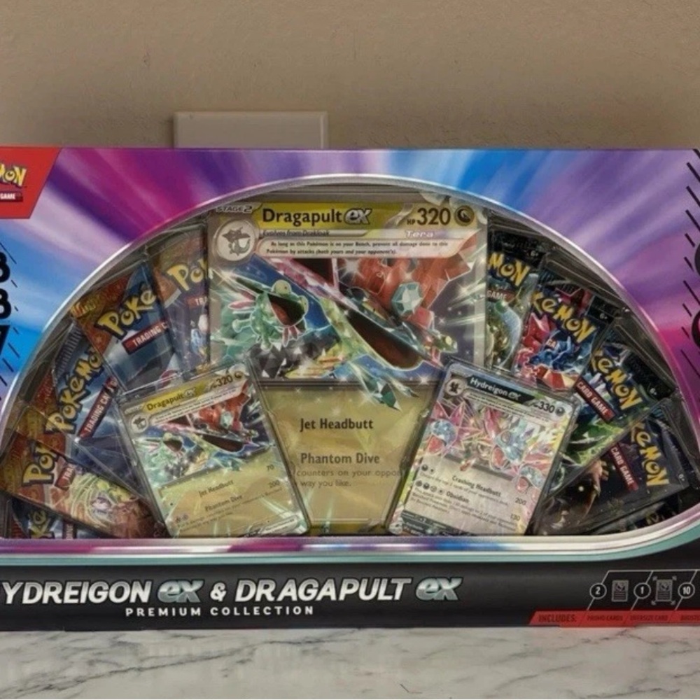 Pokemon Hydreigon EX & Dragapult EX Premium Collection